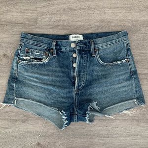 AGOLDE Parker Denim Shorts in Lowkey